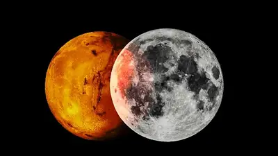 Astronomía Luna y Marte Astronomía Luna y Marte