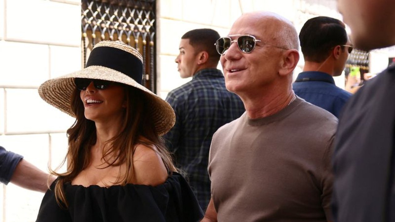 Los recién casados Bezos y Sánchez se preparan para su última fiesta en Venecia