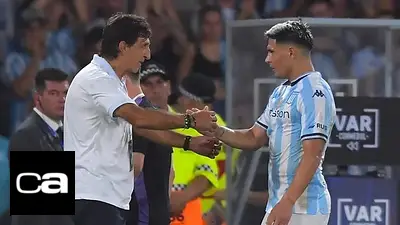 Racing Club, Maxi Salas, Gustavo Costas, River Plate. Racing Club, Maxi Salas, Gustavo Costas, River Plate.