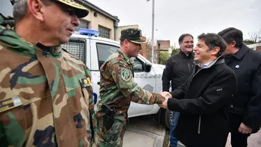 Kicillof entregó nuevos patrulleros para reforzar la seguridad en San Cayetano: todos los detalles