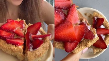 No inflama: receta de tarta de frutillas sin TACC libre de gluten y sin azúcar, saludable y riquísima