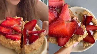 No inflama: receta de tarta de frutillas sin TACC libre de gluten y sin azúcar, saludable y riquísima