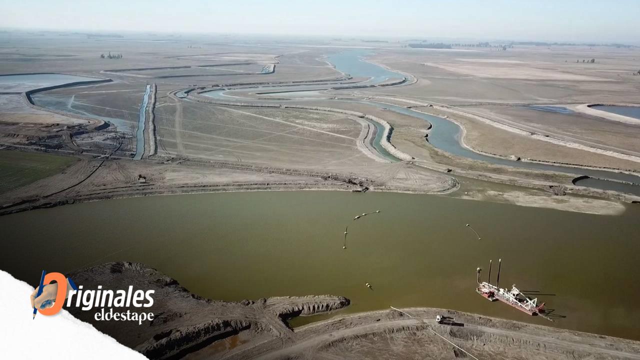 Milei frenó la obra de dragado del Río Salado contra inundaciones, pero recauda impuesto a la nafta que la financia