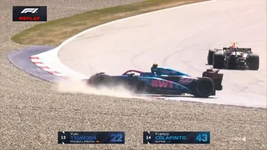 Tsunoda vergonzoso: el toque a Franco Colapinto que casi lo saca de la carrera en la F1