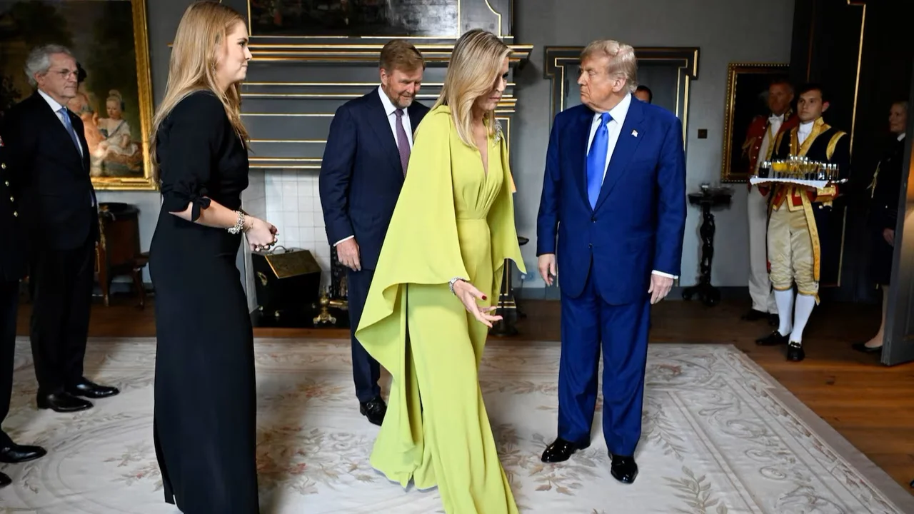 Familia real de Países Bajos y Donald Trump