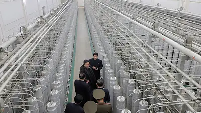 Kim aboga por expansión nuclear "exponencial" de Corea Norte tras inspeccionar nueva central: reporte Kim aboga por expansión nuclear "exponencial" de Corea Norte tras inspeccionar nueva central: reporte