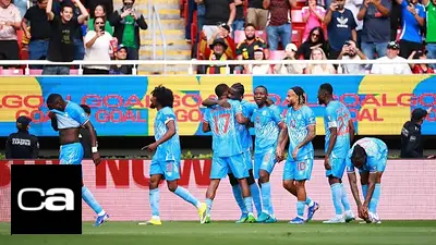 Congo celebra un gol Congo celebra un gol