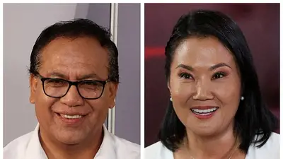 Sánchez y Fujimori en empate técnico a días del balotaje presidencial de Perú Sánchez y Fujimori en empate técnico a días del balotaje presidencial de Perú