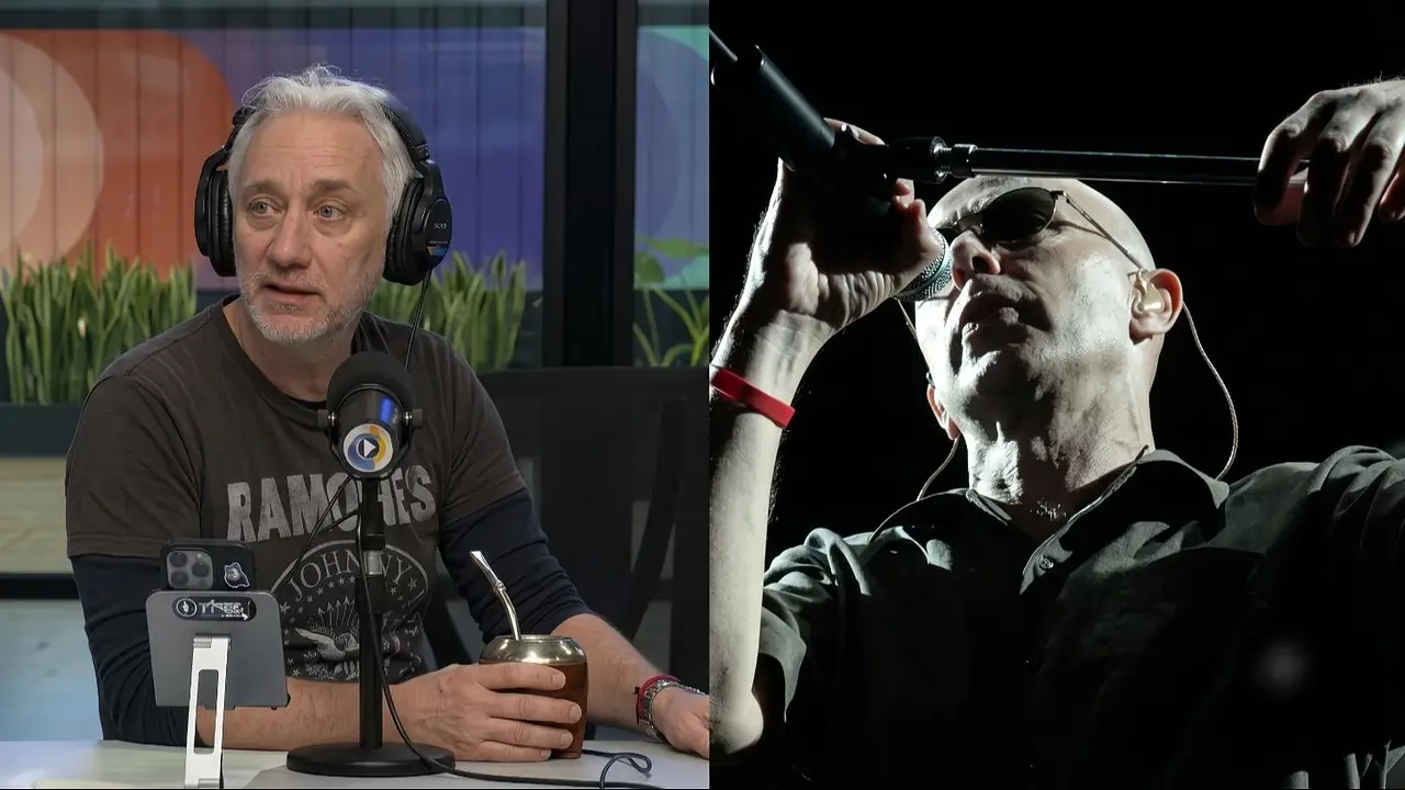 Andy Kusnetzoff y el Indio Solari.