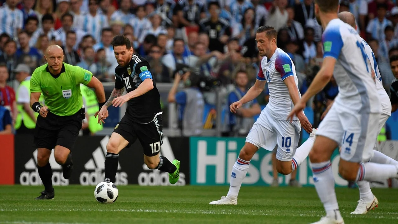 Argentina vs. Islandia en Rusia 2018.