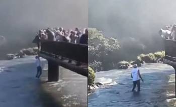 Un turista se tiró en las cataratas para recuperar su celular | Cataratas del iguazú