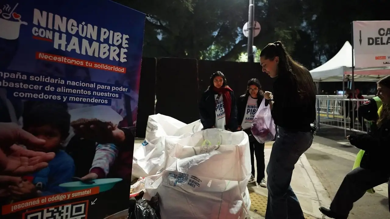 "Ningún pibe con hambre": juntaron 4 toneladas de alimentos en los recitales de Lali