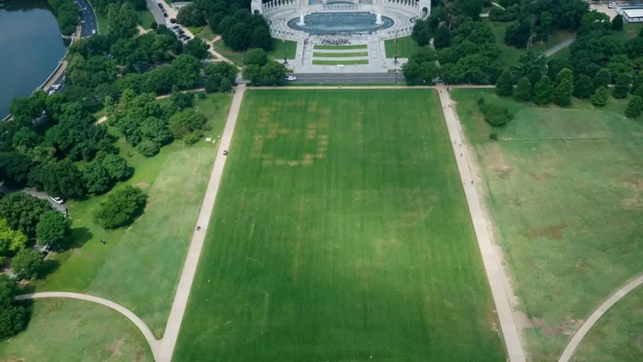 Autoridades de EEUU investigan inscripción "8647" anti Trump en el National Mall de Washington
