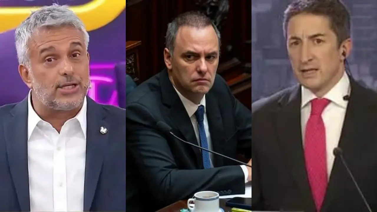 Manuel Adorni, Mario Massaccesi y Adrián Ventura.