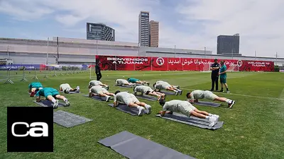 Irán realiza su primer entrenamiento abierto en la concentración de Tijuana Irán realiza su primer entrenamiento abierto en la concentración de Tijuana