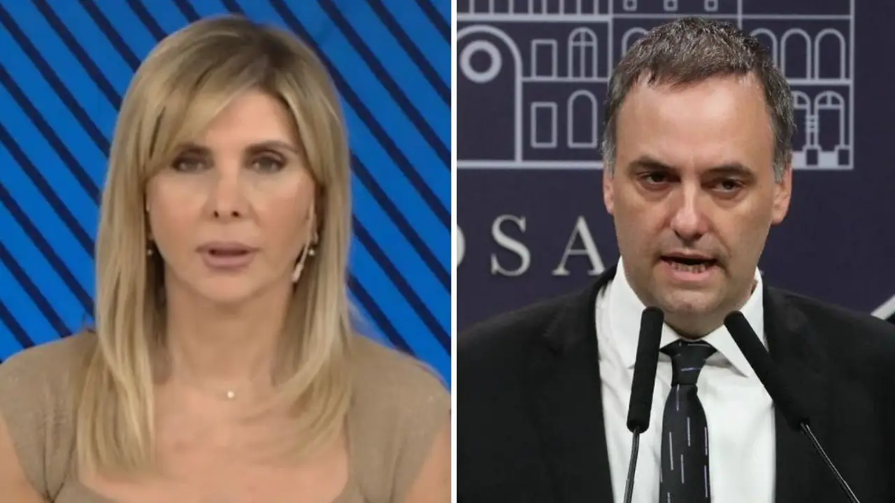 Débora Plager y Manuel Adorni