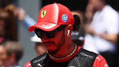 Hamilton logra su primera victoria con Ferrari a los 41 años Hamilton logra su primera victoria con Ferrari a los 41 años