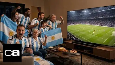 Hinchas de la Selección Argentina viendo el Mundial 2026. Crédito: Gemini Hinchas de la Selección Argentina viendo el Mundial 2026. Crédito: Gemini