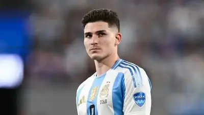 Julián Álvarez en la Selección Argentina. Julián Álvarez en la Selección Argentina.