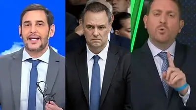 Rodrigo Lussich, Manuel Adorni y Jonatan Viale. Rodrigo Lussich, Manuel Adorni y Jonatan Viale.