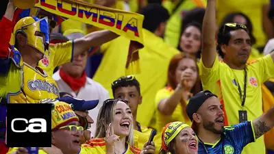 Ciudad de México se tiñe de amarillo con la llegada de los hinchas colombianos Ciudad de México se tiñe de amarillo con la llegada de los hinchas colombianos