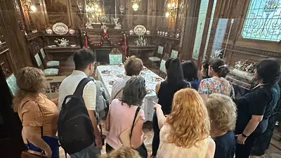 jubilados en Casa Fernández Blanco. jubilados en Casa Fernández Blanco.