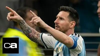 La dedicatoria de Lionel Messi tras su gol a Austria. La dedicatoria de Lionel Messi tras su gol a Austria.