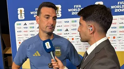 Lionel Scaloni y Gastón Edul. Lionel Scaloni y Gastón Edul.
