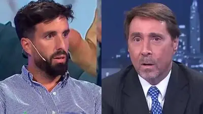 Flavio Azzaro y Eduardo Feinmann. Flavio Azzaro y Eduardo Feinmann.