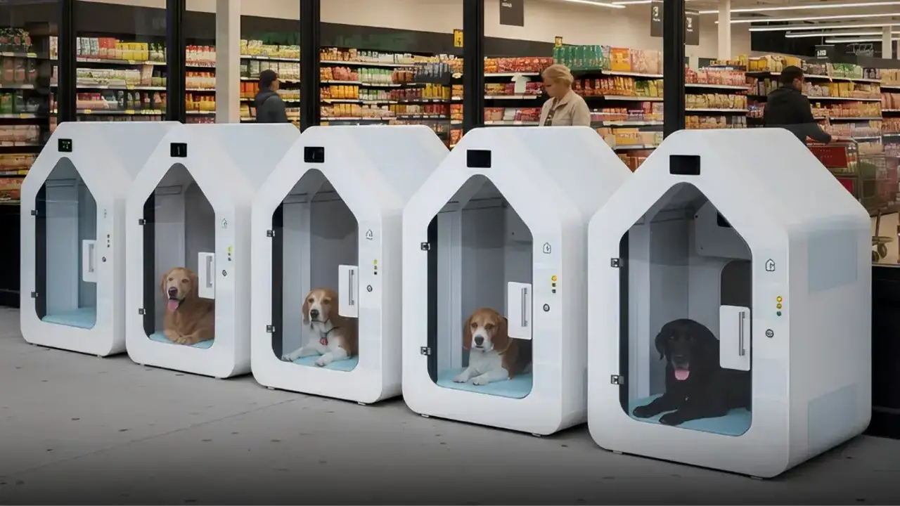 Refugio inteligente de perros.
