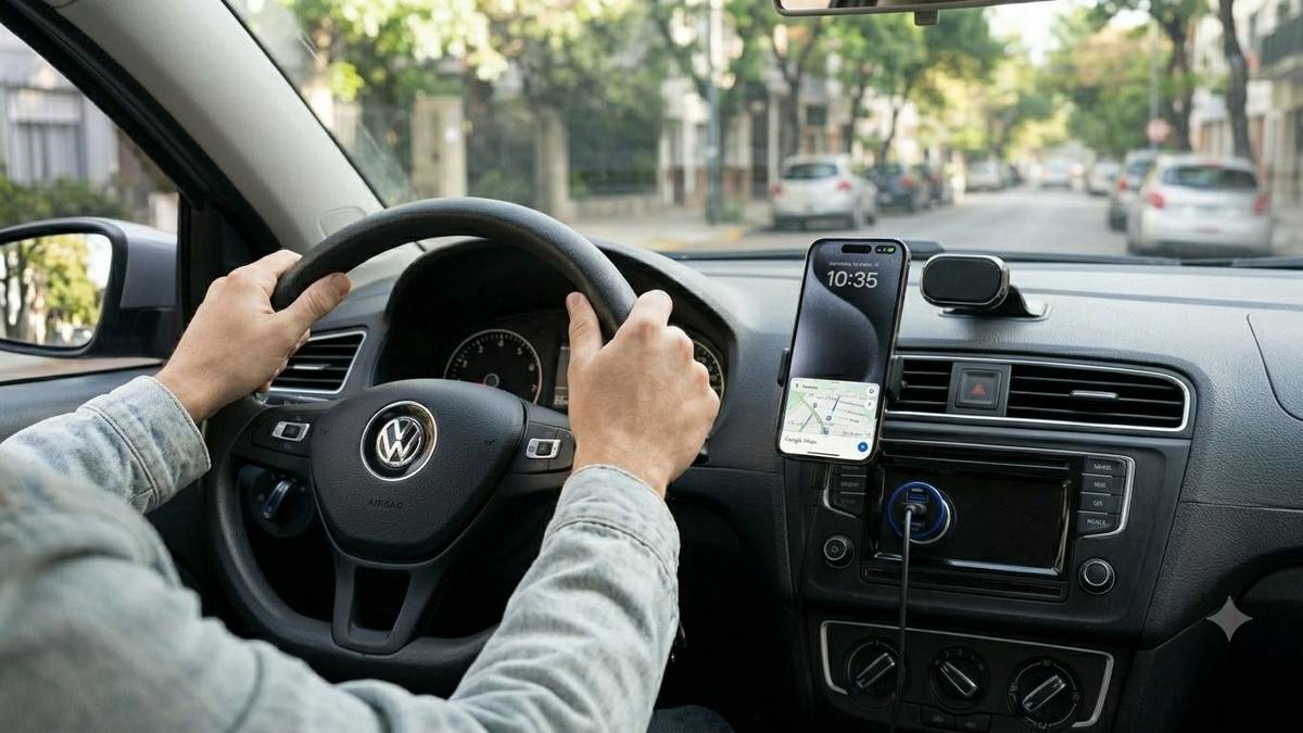 Los peligros de cargar el celular mientras manejás que nadie tiene en cuenta