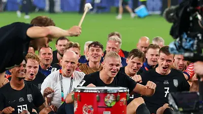 Celebración del "remo vikingo" de Noruega en el Mundial molesta a sus vecinos escandinavos Celebración del "remo vikingo" de Noruega en el Mundial molesta a sus vecinos escandinavos
