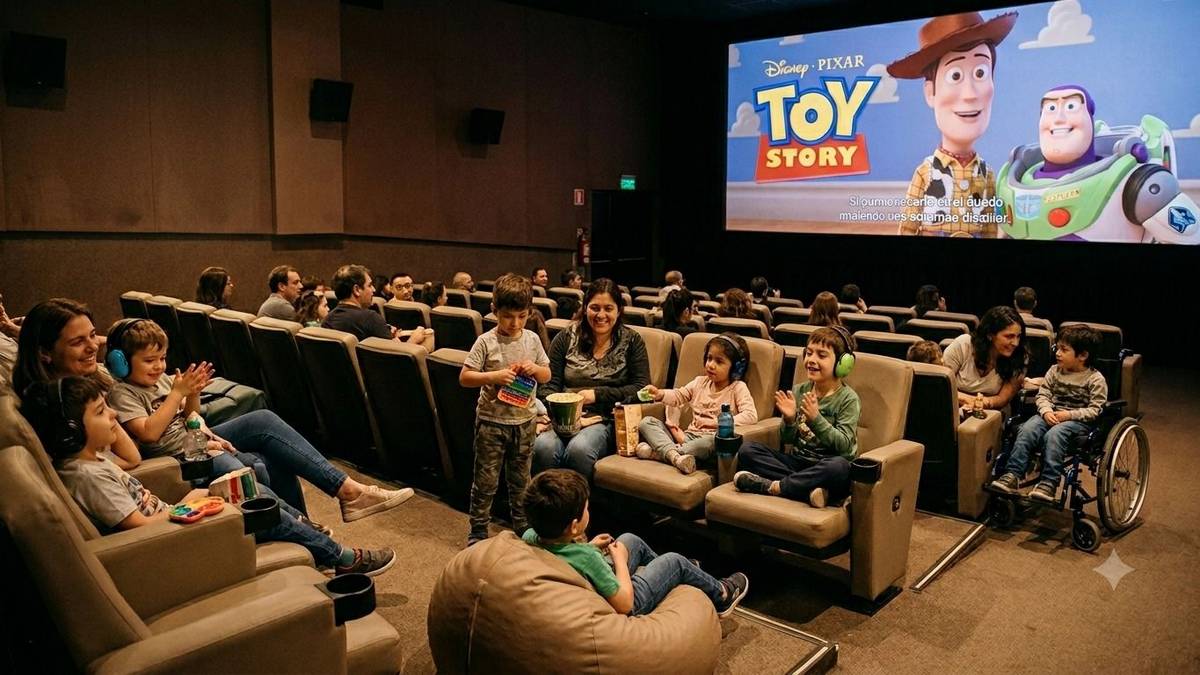 Toy Story 5 suma funciones distendidas para personas neurodivergentes en Argentina