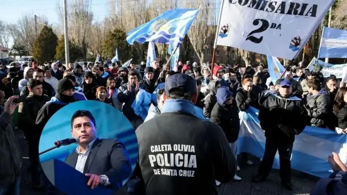A un mes del acampe y freno de tareas, Claudio Vidal denunció penalmente a la Policía de Santa Cruz