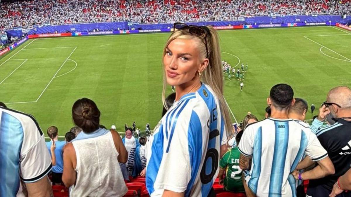 La novia de Senesi, Kelci Rose, mostró cómo reversionó la campera de la Selección Argentina en el Mundial 2026