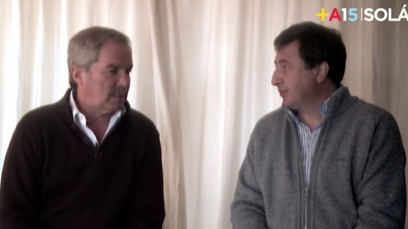 Polémico spot: Felipe Solá con los tapones de punta contra Aníbal Fernández