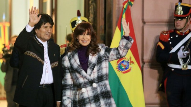 Evo Morales y Cristina Kirchner destacaron la unión de Unasur