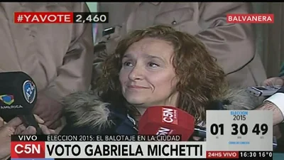 Votó Michetti y criticó la merma de votantes: "Quedarte en tu casa no es la manera" Votó Michetti y criticó la merma de votantes: "Quedarte en tu casa no es la manera"