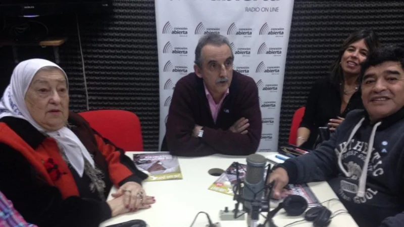 Reunión cumbre: Moreno entrevistó a Maradona y Hebe en su programa