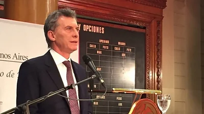 Macri citó al "Bambino" Veira en pleno discurso en la Bolsa de Comercio Macri citó al "Bambino" Veira en pleno discurso en la Bolsa de Comercio