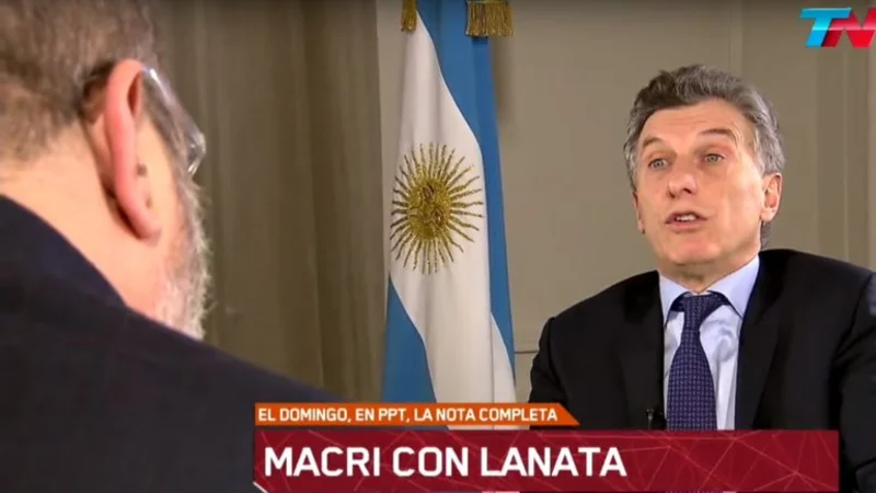 Macri con Lanata: "Se acabó la joda para todo el mundo"