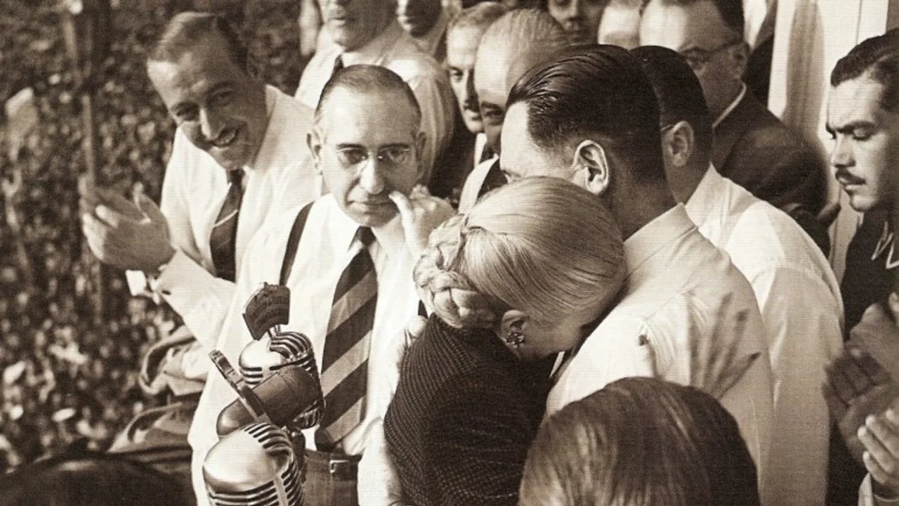 El último discurso de Eva Perón, que inauguró la Televisión Argentina
