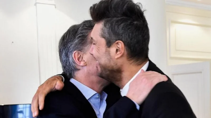 Las imágenes del encuentro de Macri con Tinelli en Olivos