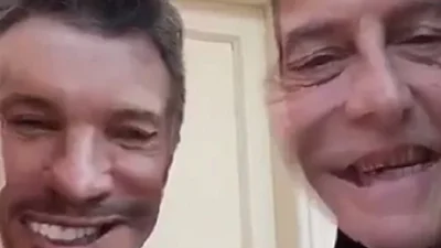 El insólito video de Macri con Tinelli El insólito video de Macri con Tinelli
