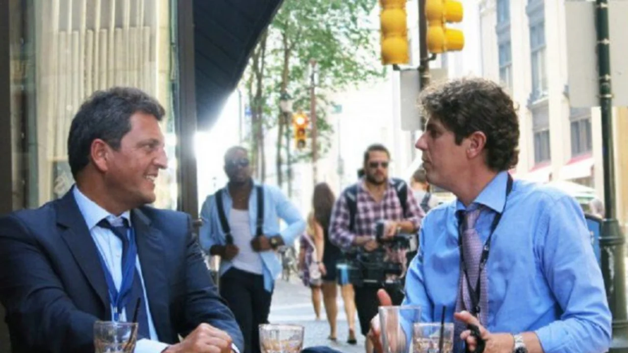 ¿Guiño? Massa y Lousteau se reunieron en Estados Unidos