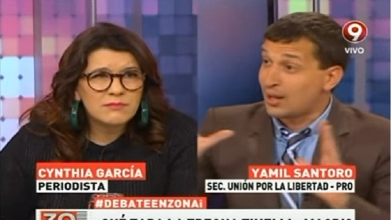 Cynthia Garcia y Yamil Santoro se dijeron de todo al aire