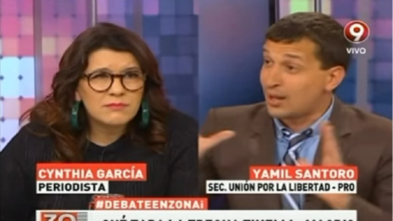 Cynthia Garcia y Yamil Santoro se dijeron de todo al aire