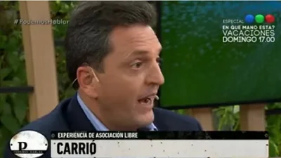 Con chicanas y gritos: así se cruzaron Massa y Santilli por Carrió Con chicanas y gritos: así se cruzaron Massa y Santilli por Carrió