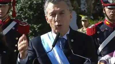 Día de la Independencia: el detalle que expuso a Macri con su teleprompter Día de la Independencia: el detalle que expuso a Macri con su teleprompter