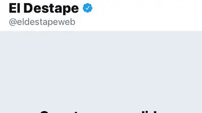 Masivos reclamos en Twitter por la suspensión de la cuenta de El Destape Masivos reclamos en Twitter por la suspensión de la cuenta de El Destape